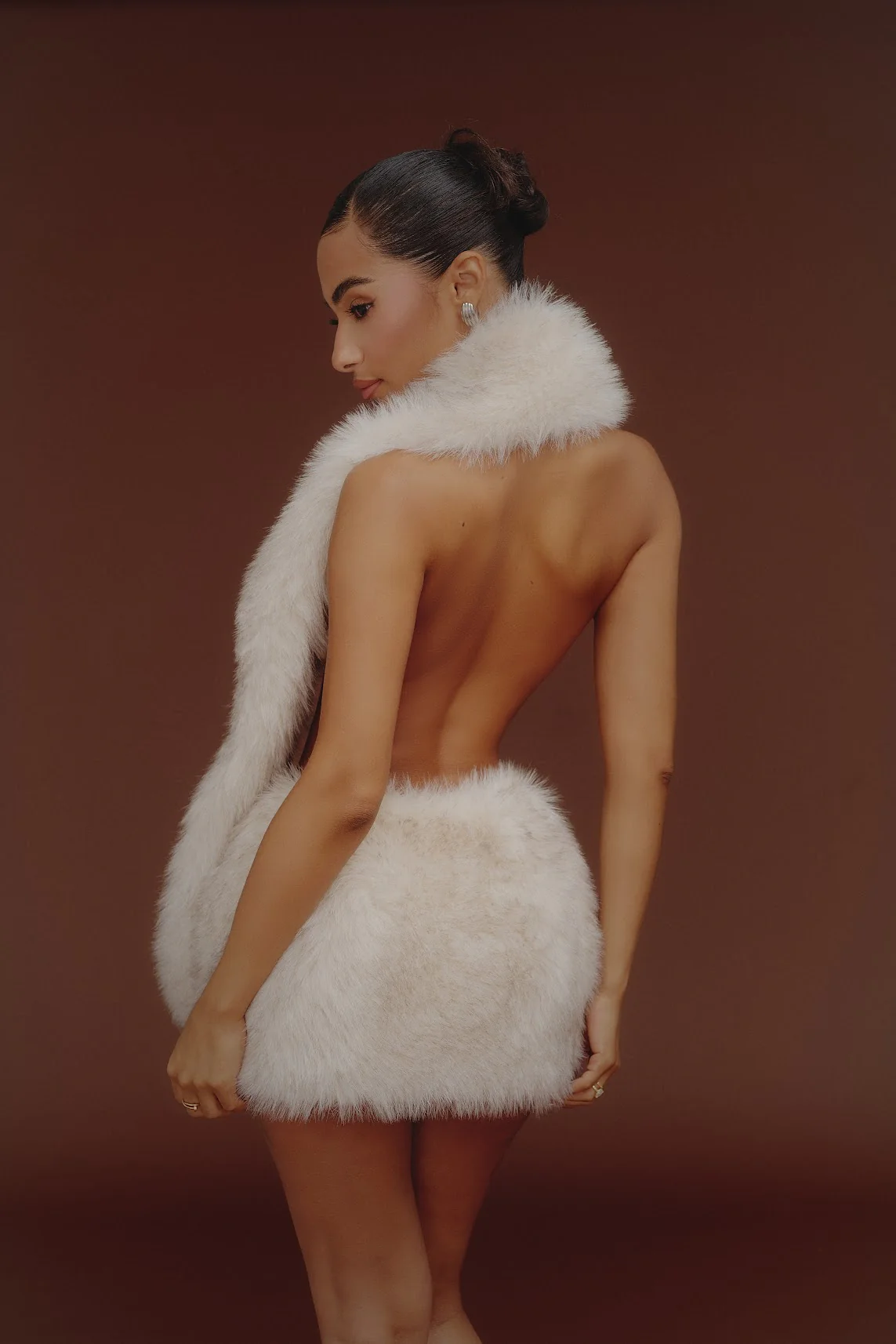 The Maple Mini Skirt in Cream - Image 2