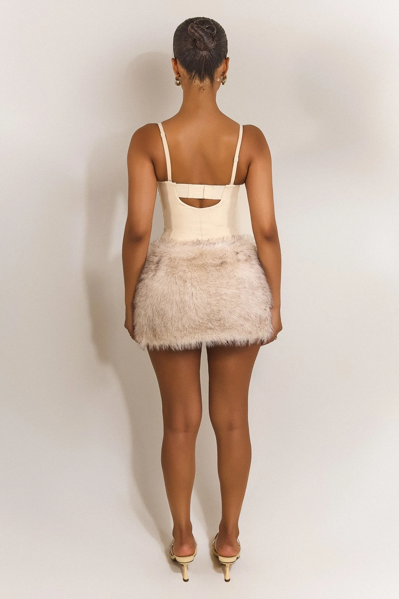 The Maple Mini Skirt in Cream - Image 4