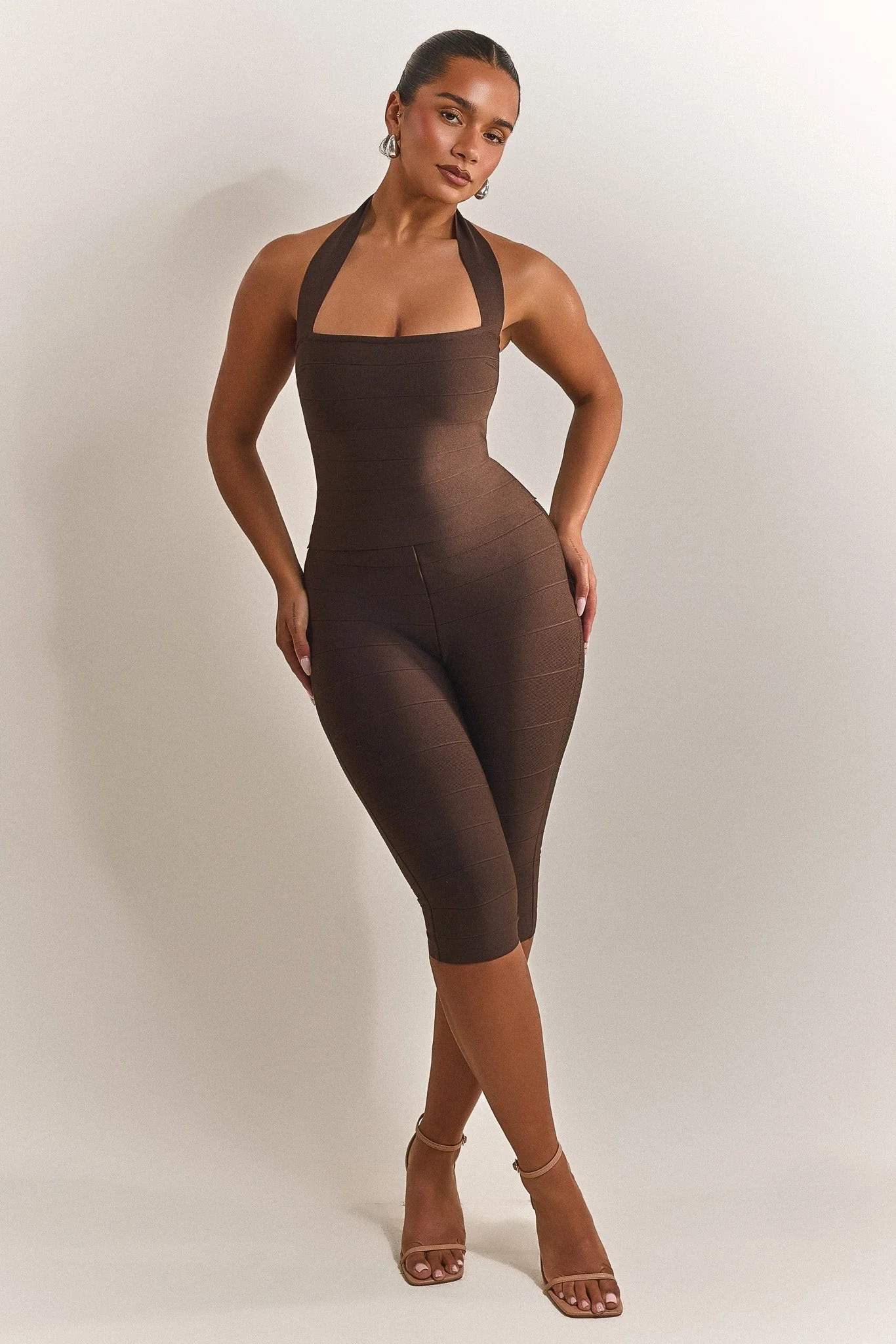 The Natalia Capris in Brown - Image 4