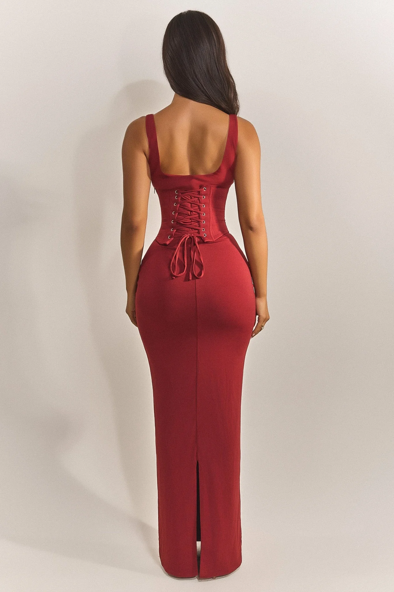 The Sandra Scoop Maxi in Red - Image 4