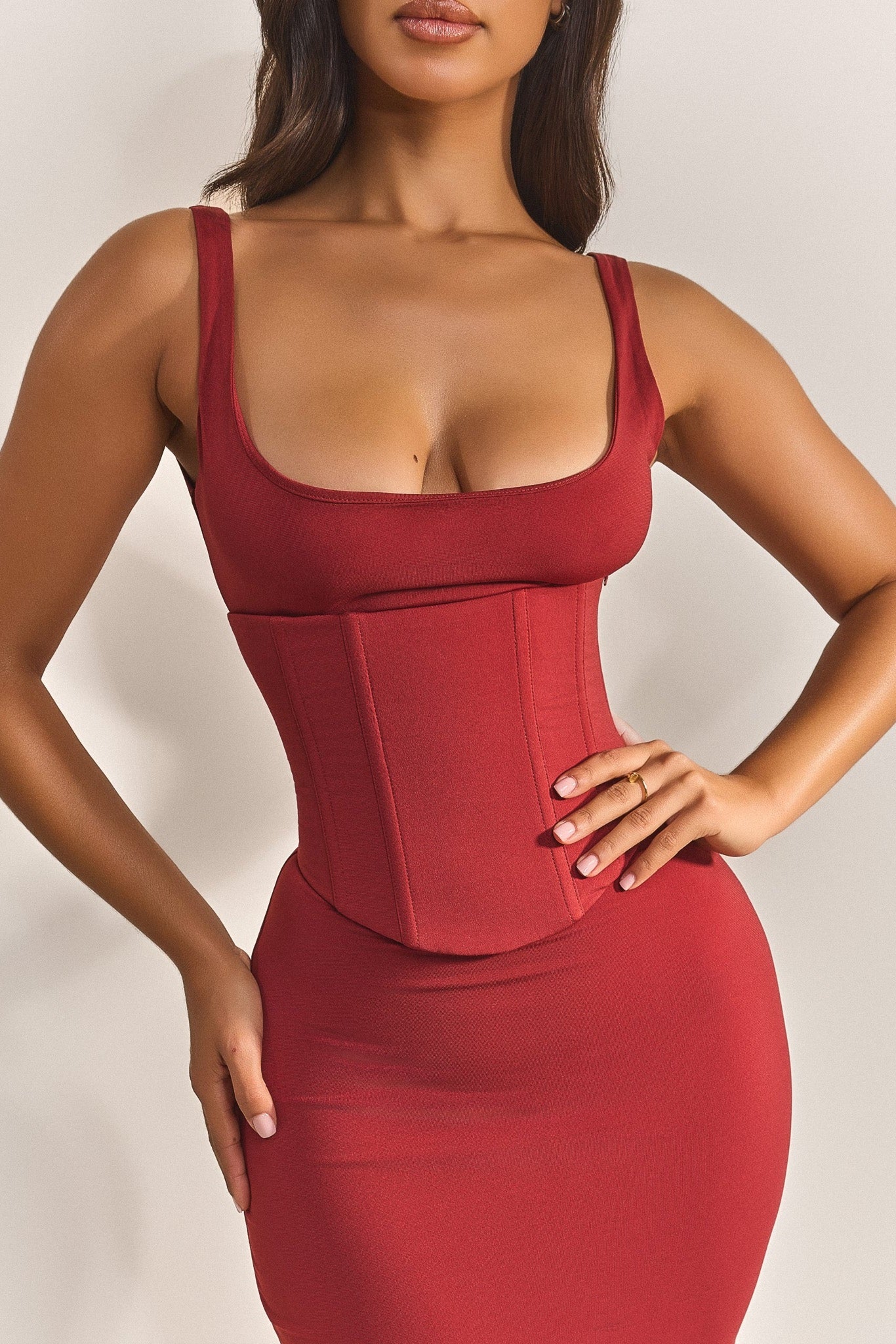 The Sandra Scoop Maxi in Red - Image 5