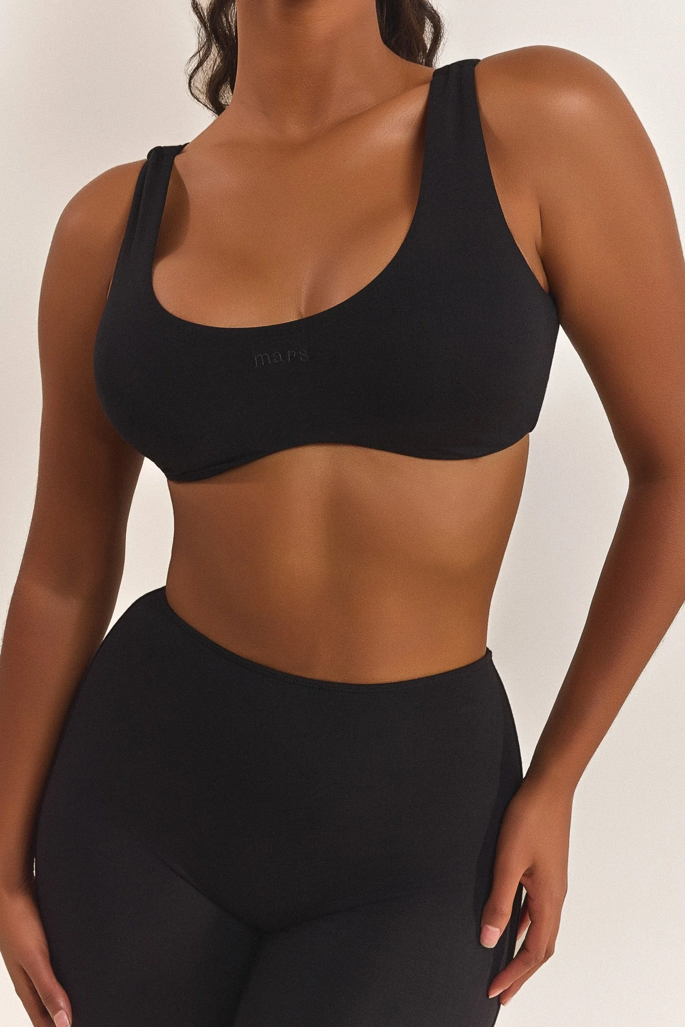 The Scoop Bralet in Black