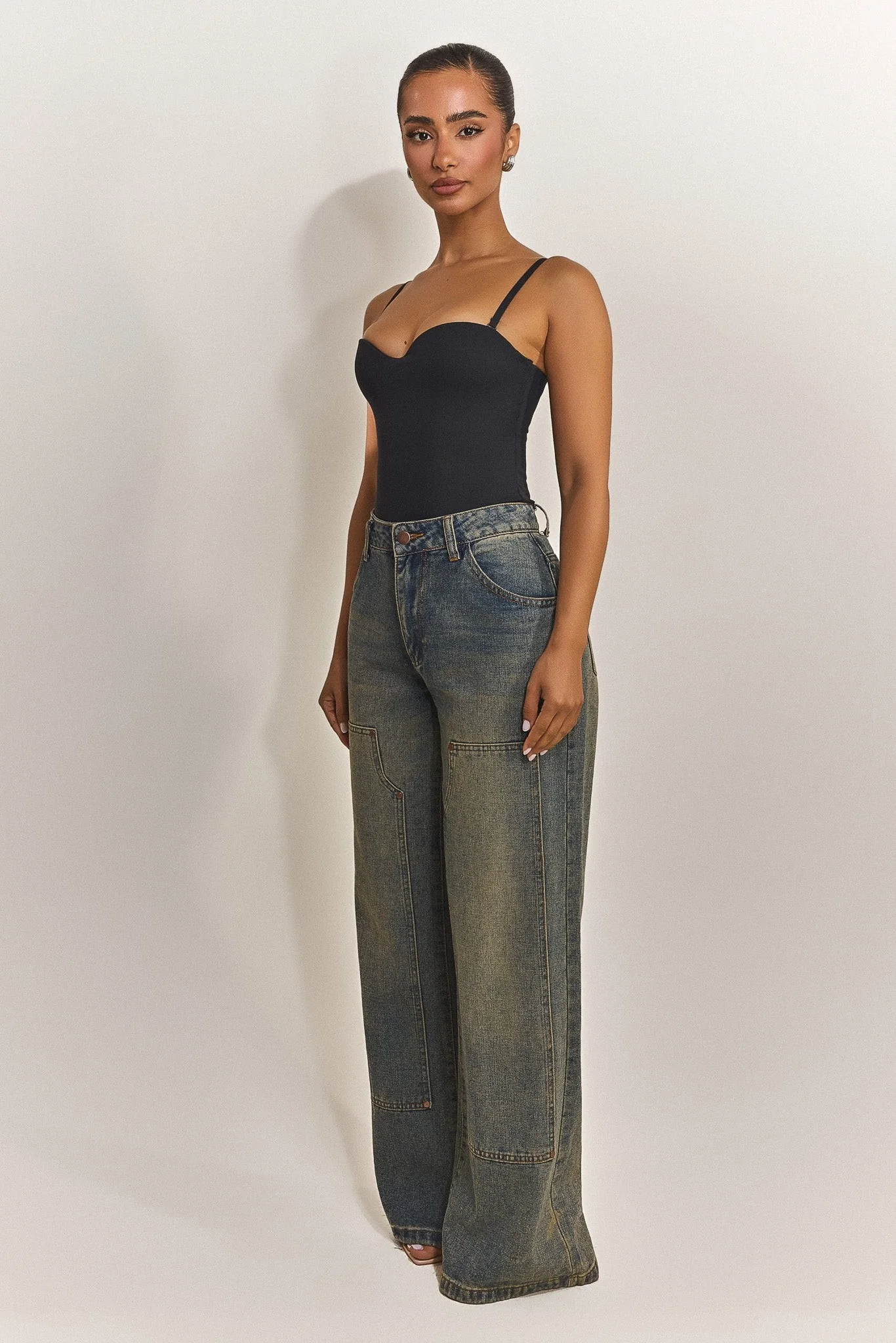 The Sculpt Bodysuit in Black - Image 4