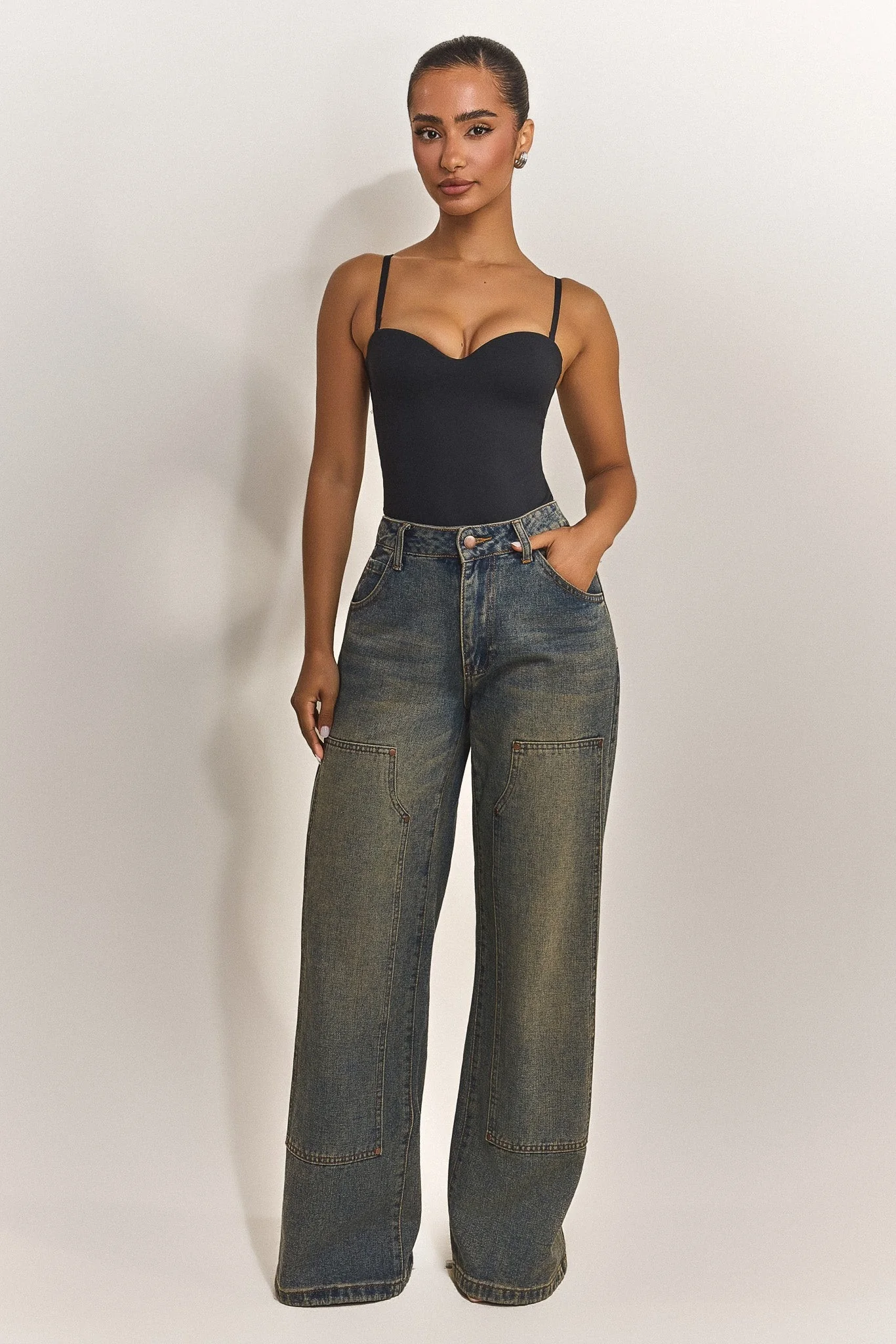The Sculpt Bodysuit in Black - Image 5