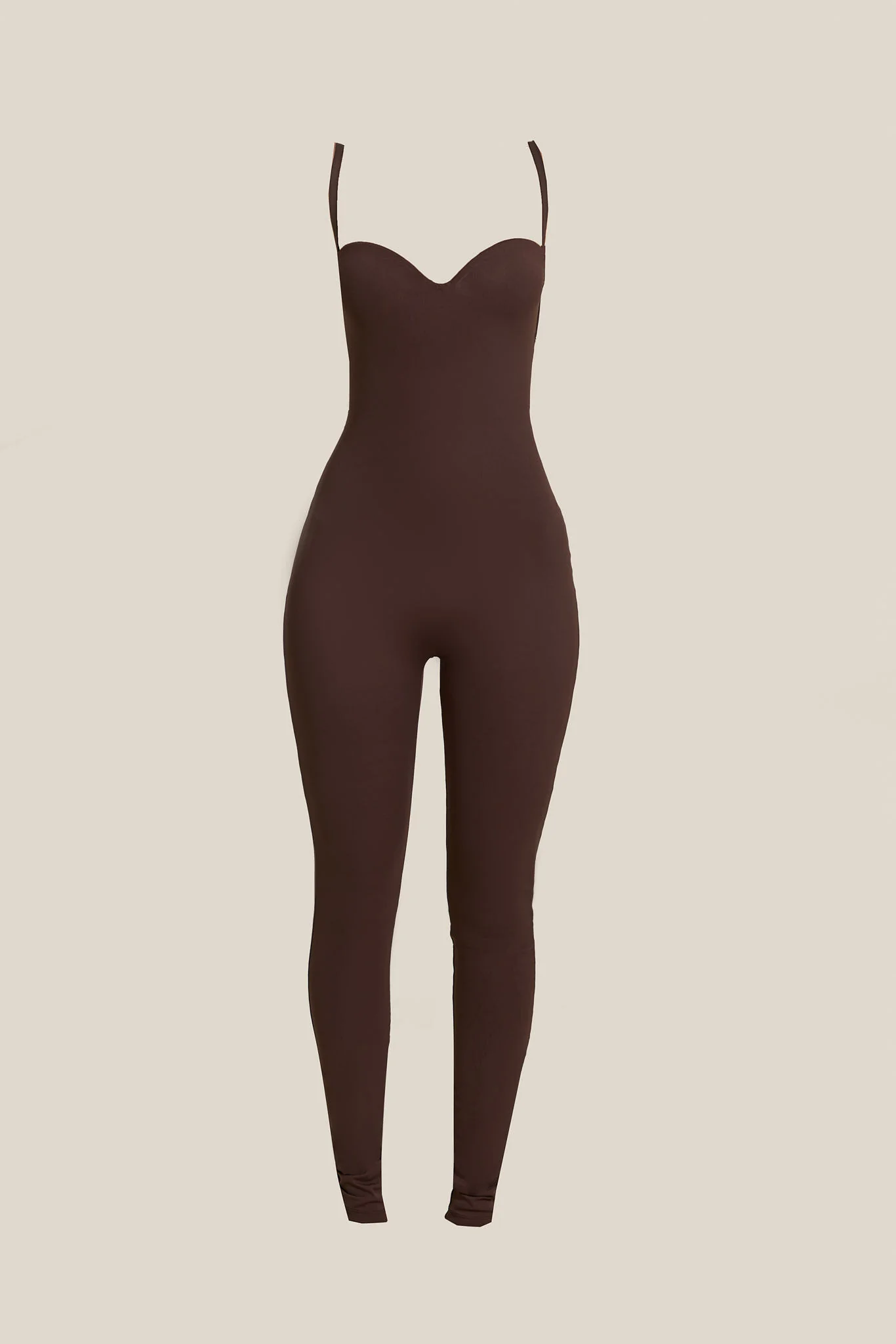 The Sculpt Jumpsuit in Brown - Image 8