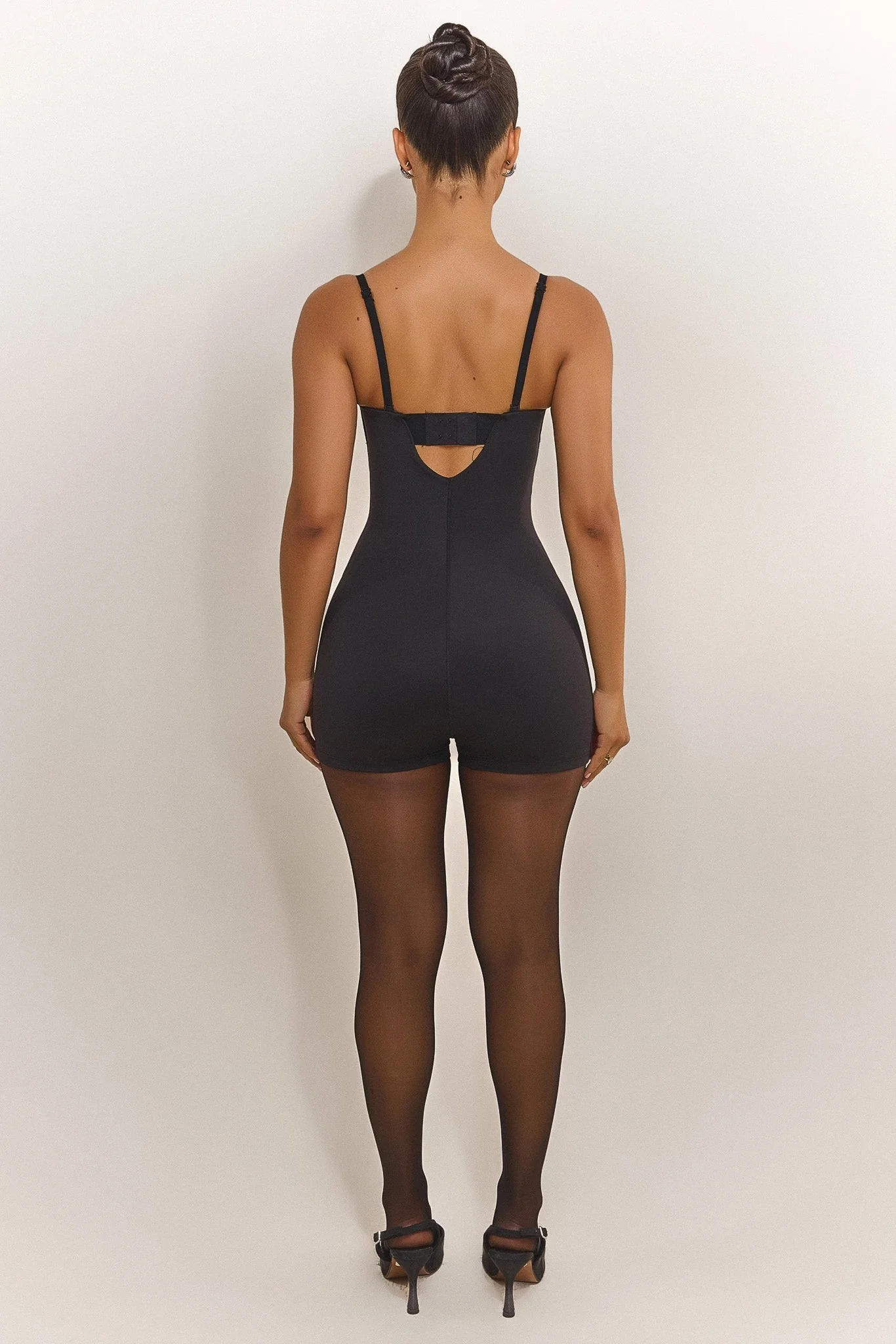 The Sculpt Playsuit in Black - Image 7