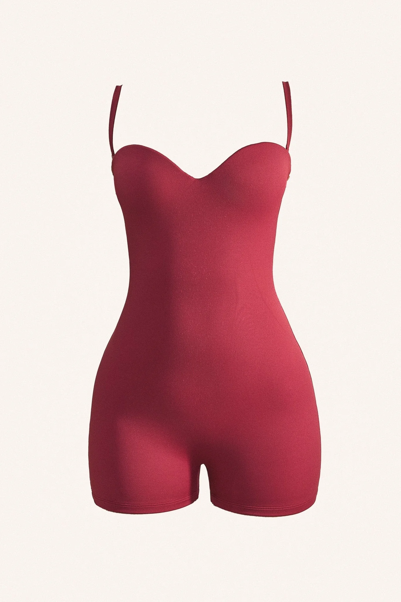 The Sculpt Playsuit in Red - Image 6