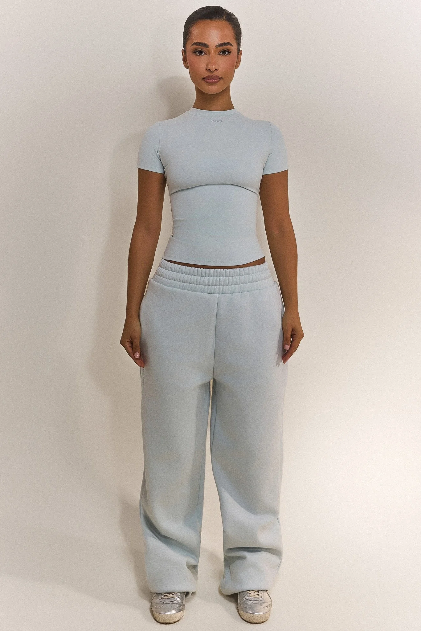 The Sculpt Short Sleeve Tee in Baby Blue
