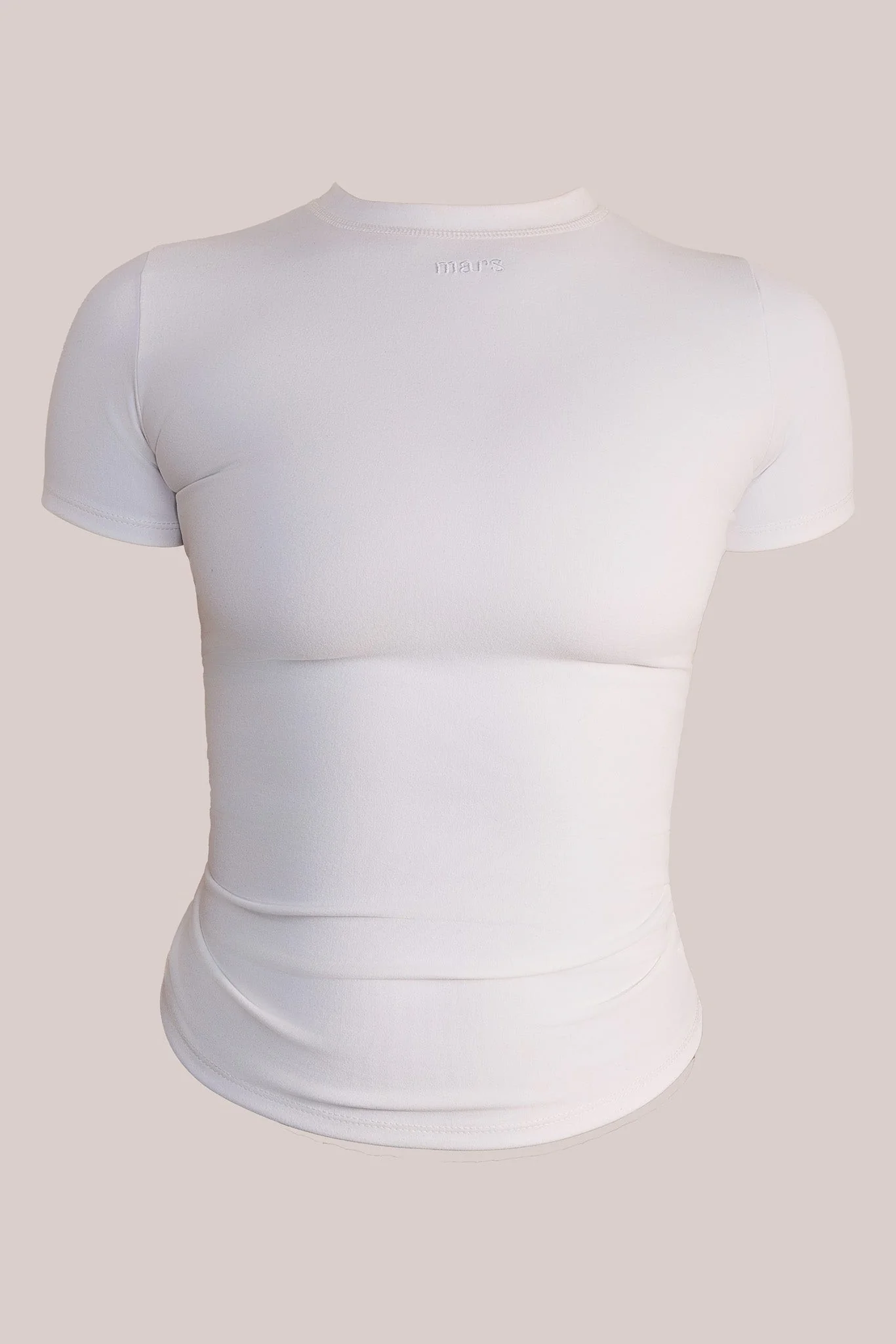 The Sculpt Short Sleeve Top in White - Image 13