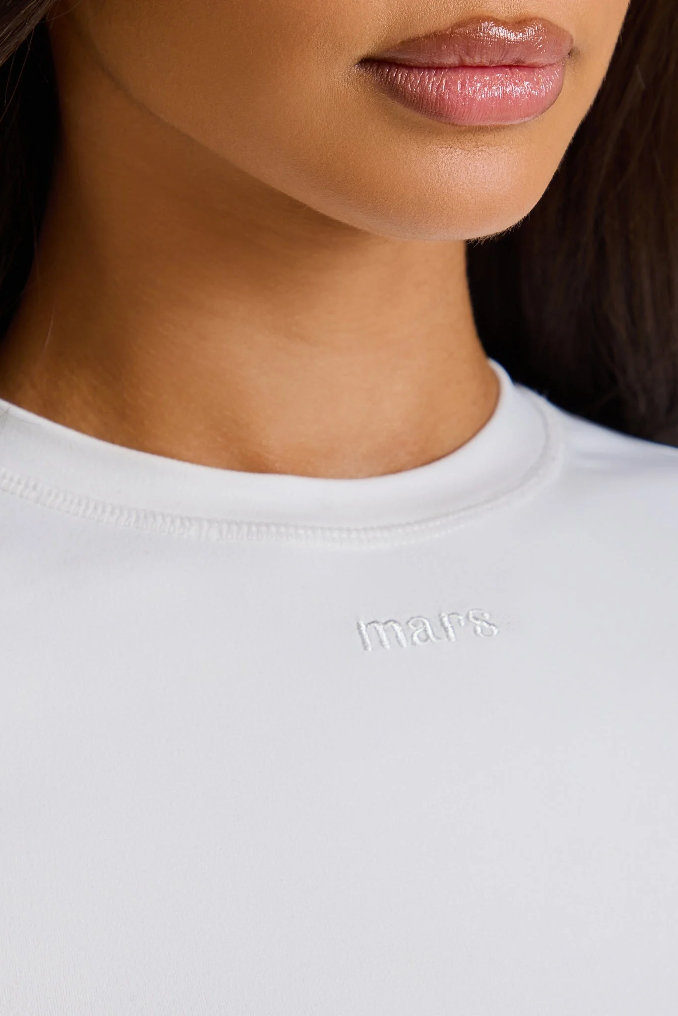 The Sculpt Short Sleeve Top in White - Image 6