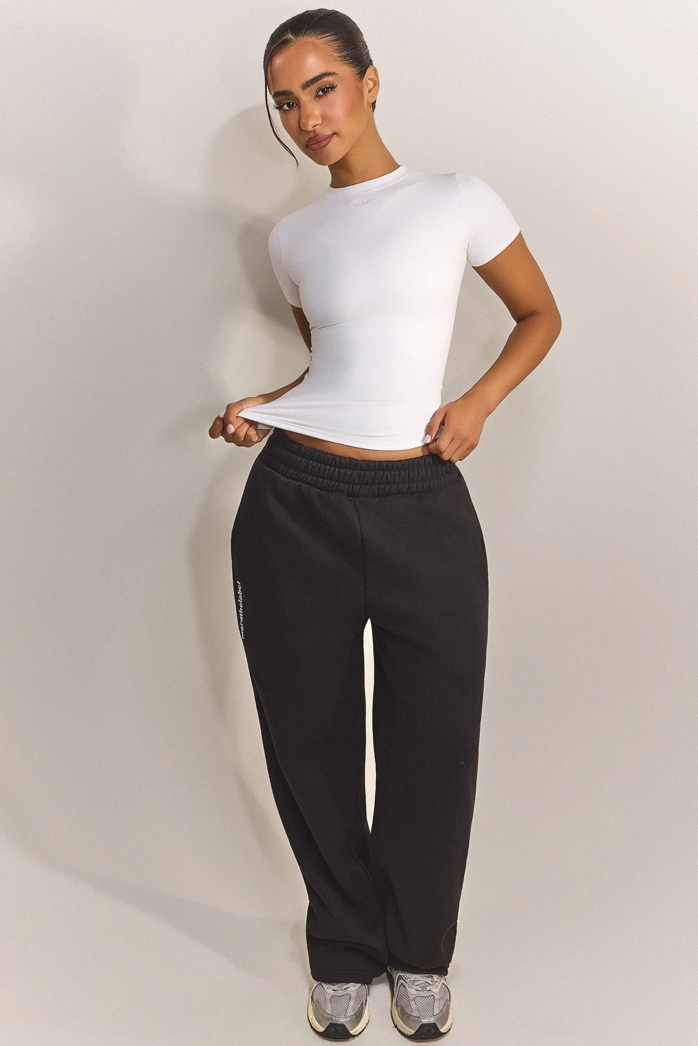 The Sculpt Short Sleeve Top in White - Image 8