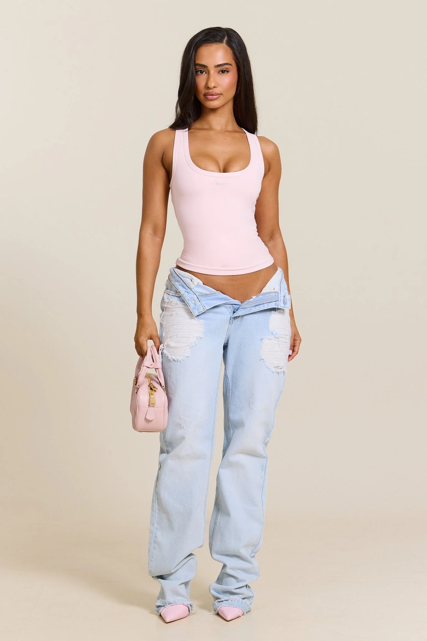 The Sculpt Vest in Pink