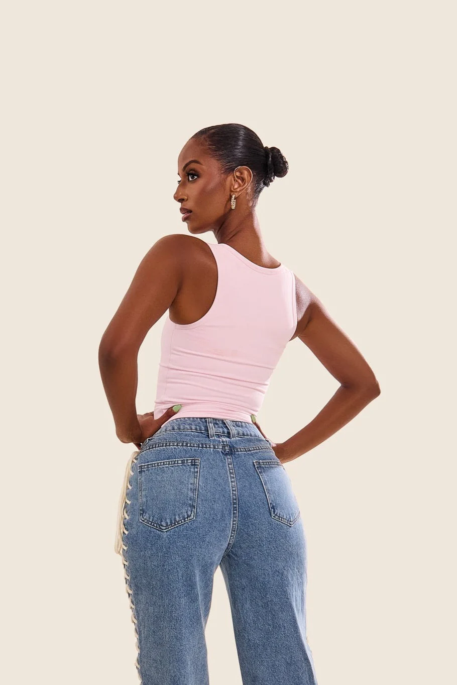 The Sculpt Vest in Pink - Image 8
