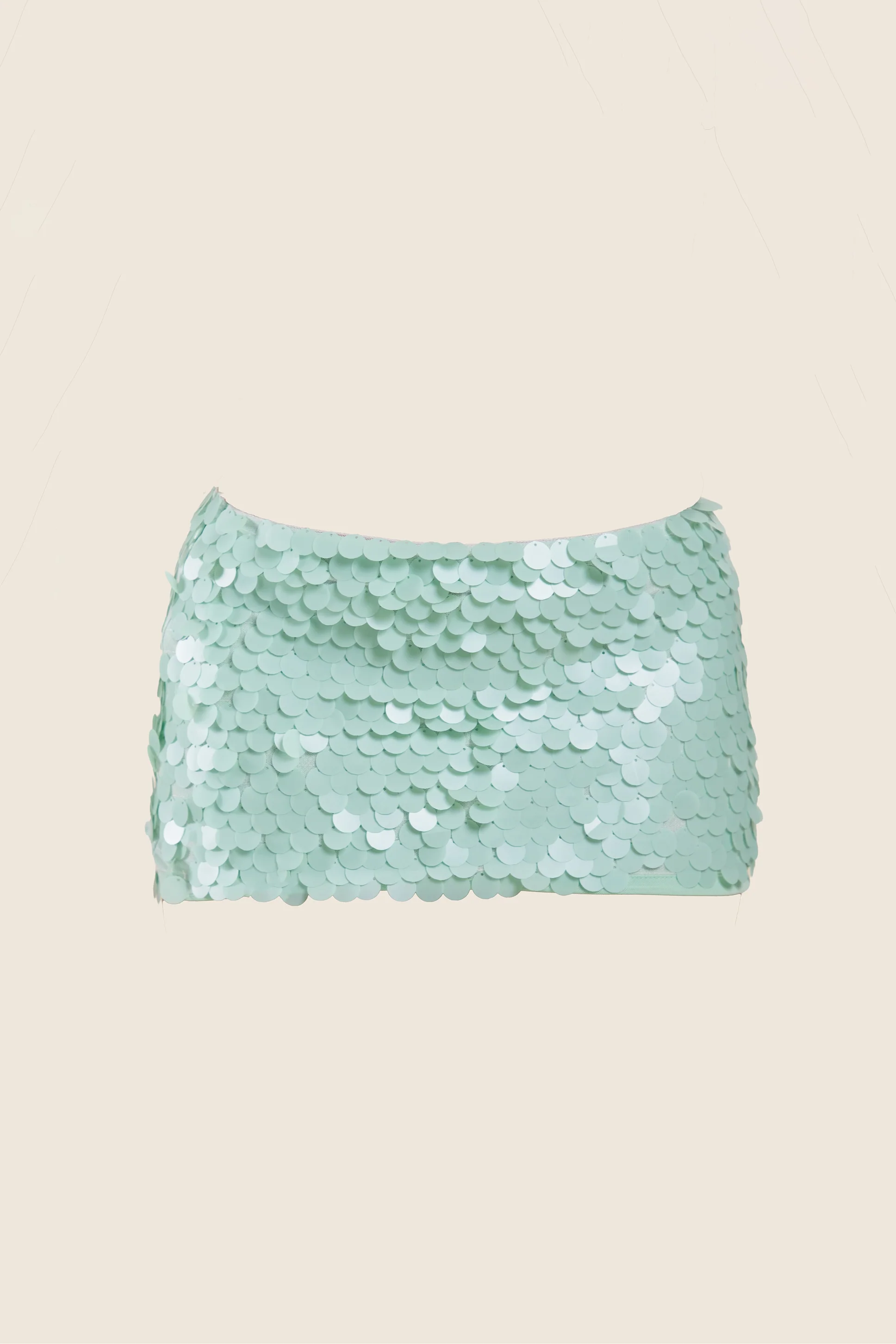 The Shimmi Mini Skirt in Blue - Image 6