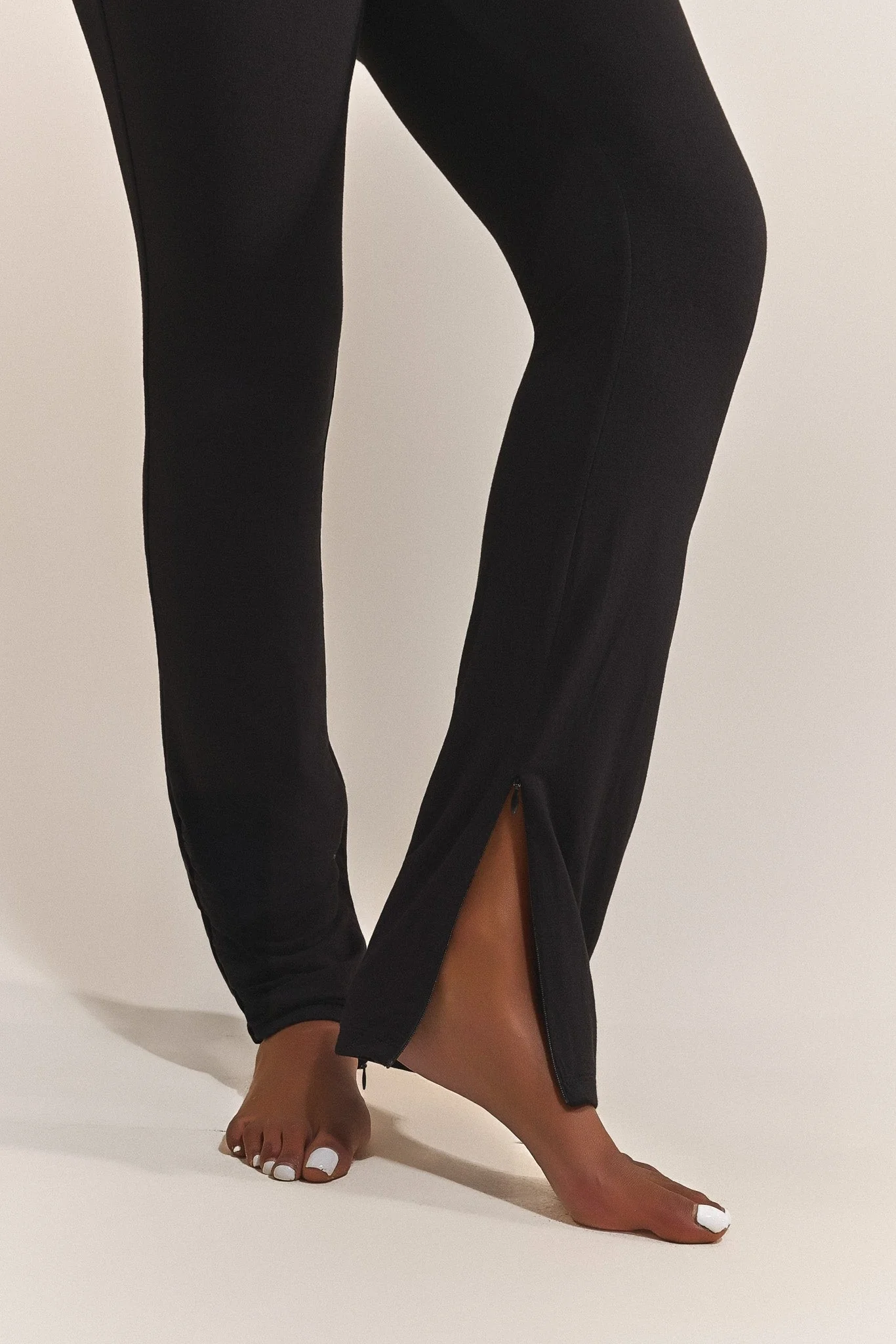 The Split Leg Trouser in Black - Image 7