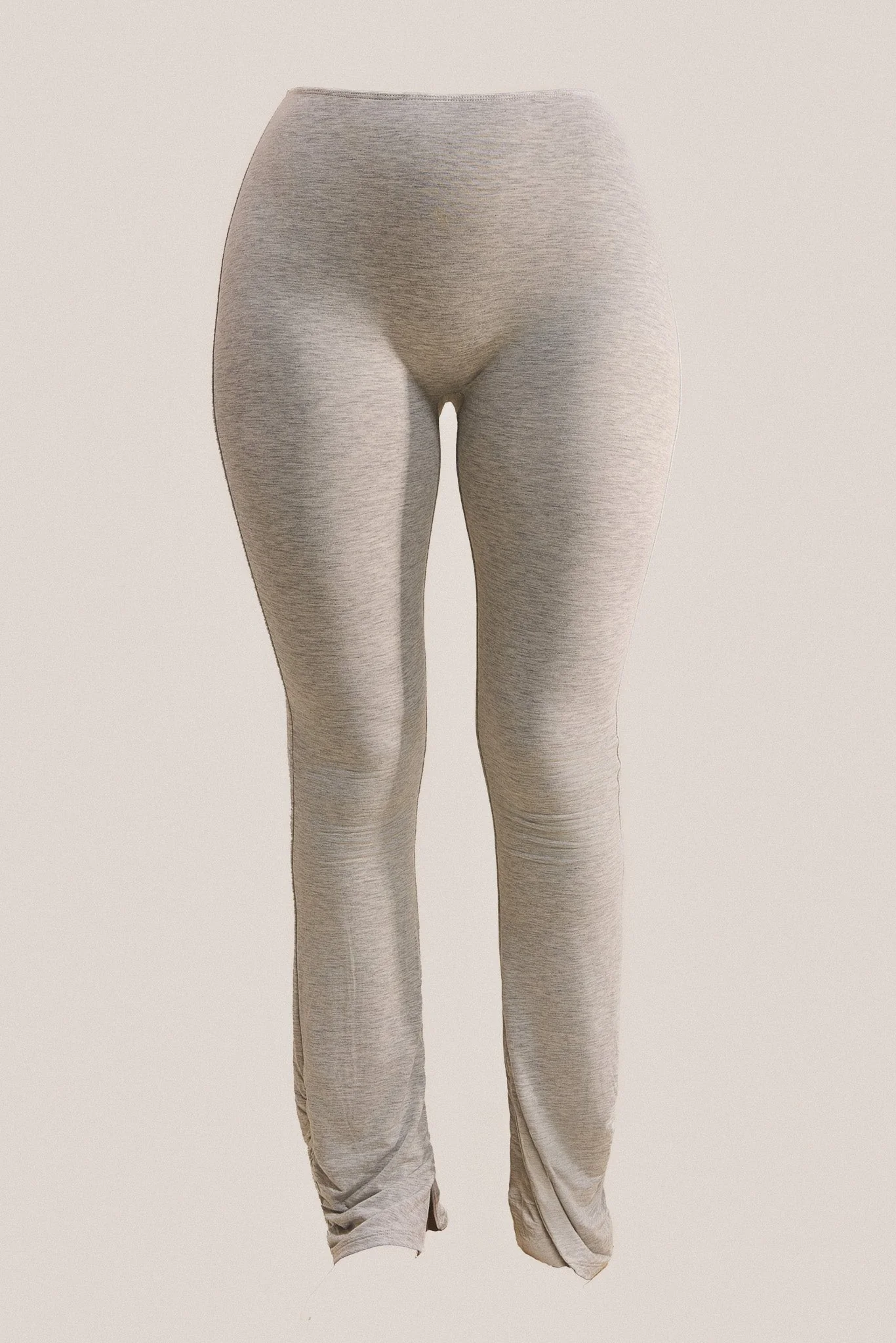 The Split Leg Trouser in Grey Marl - Image 6