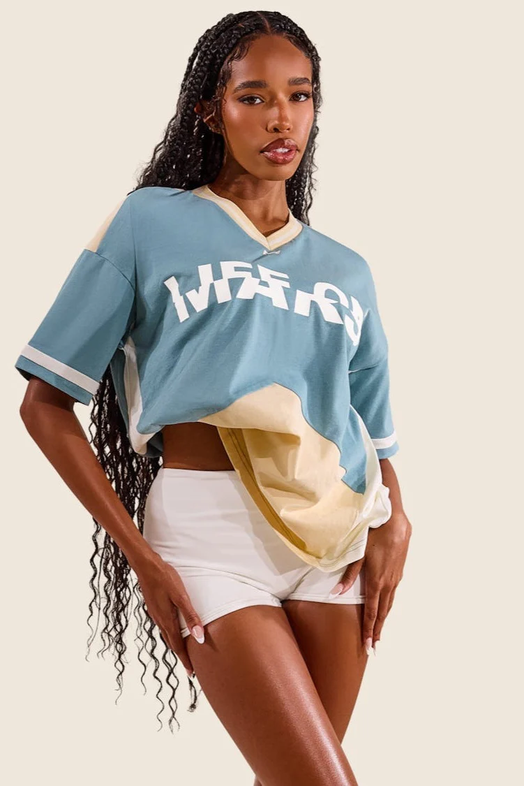 The Tate Short Sleeve Jersey - Blue/Yellow