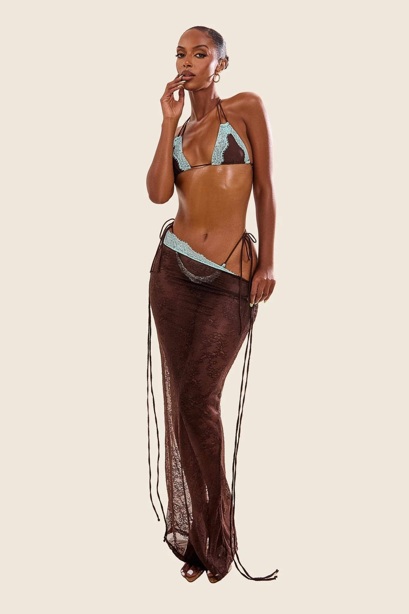 The Taliyah Bikini in Brown - Image 4