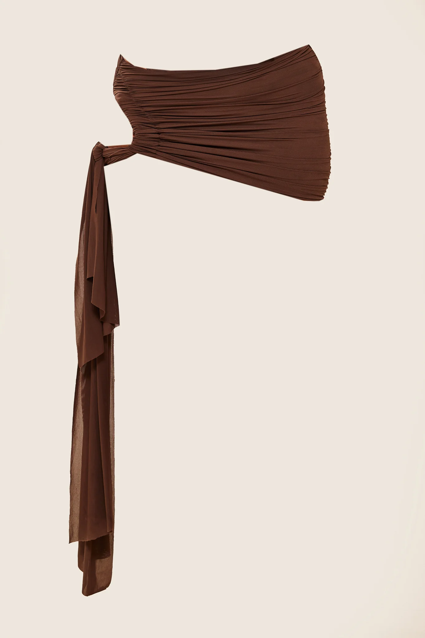 The Twist Coverup Skirt in Brown - Image 4