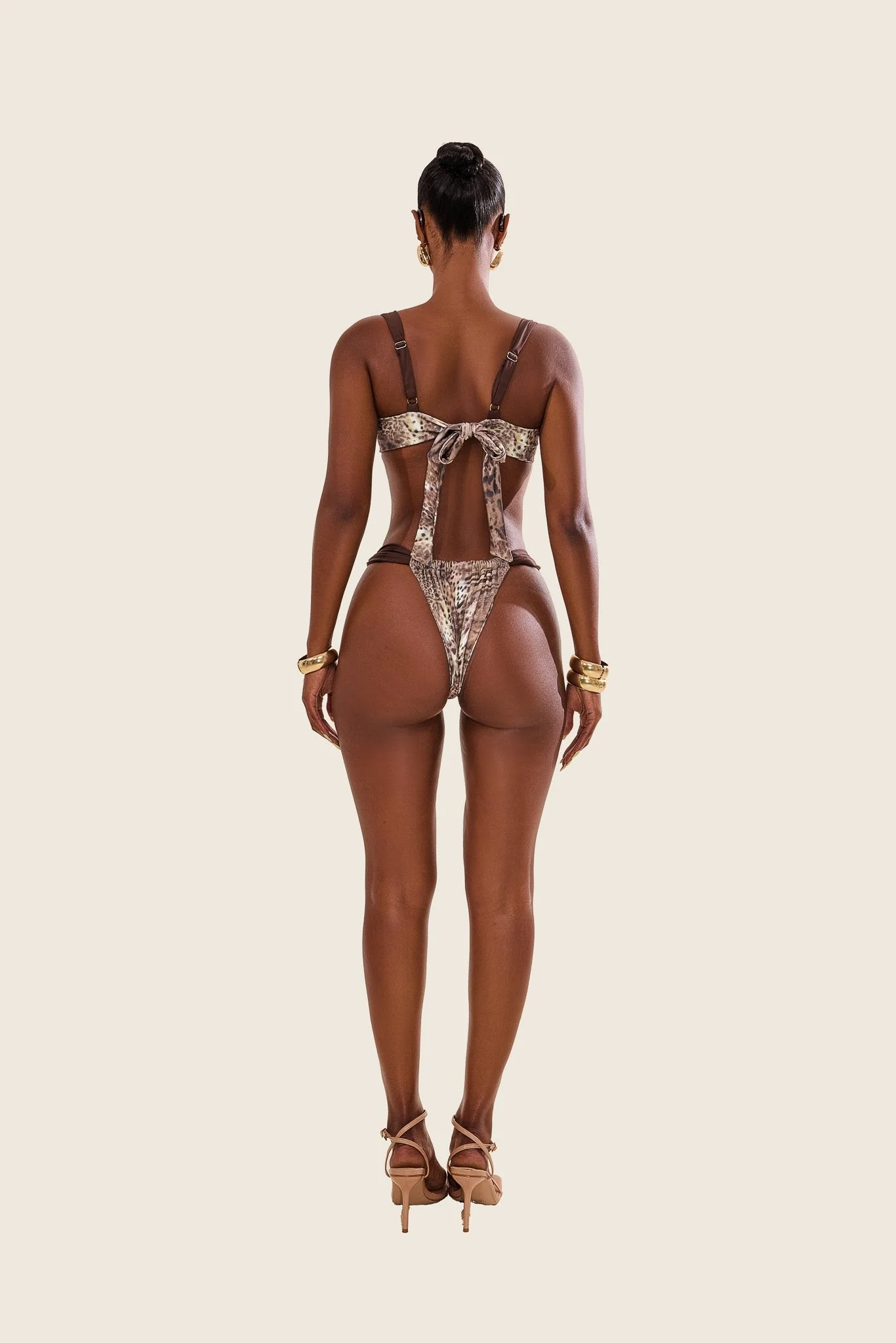 The Valeria Bikini in Brown - Image 5