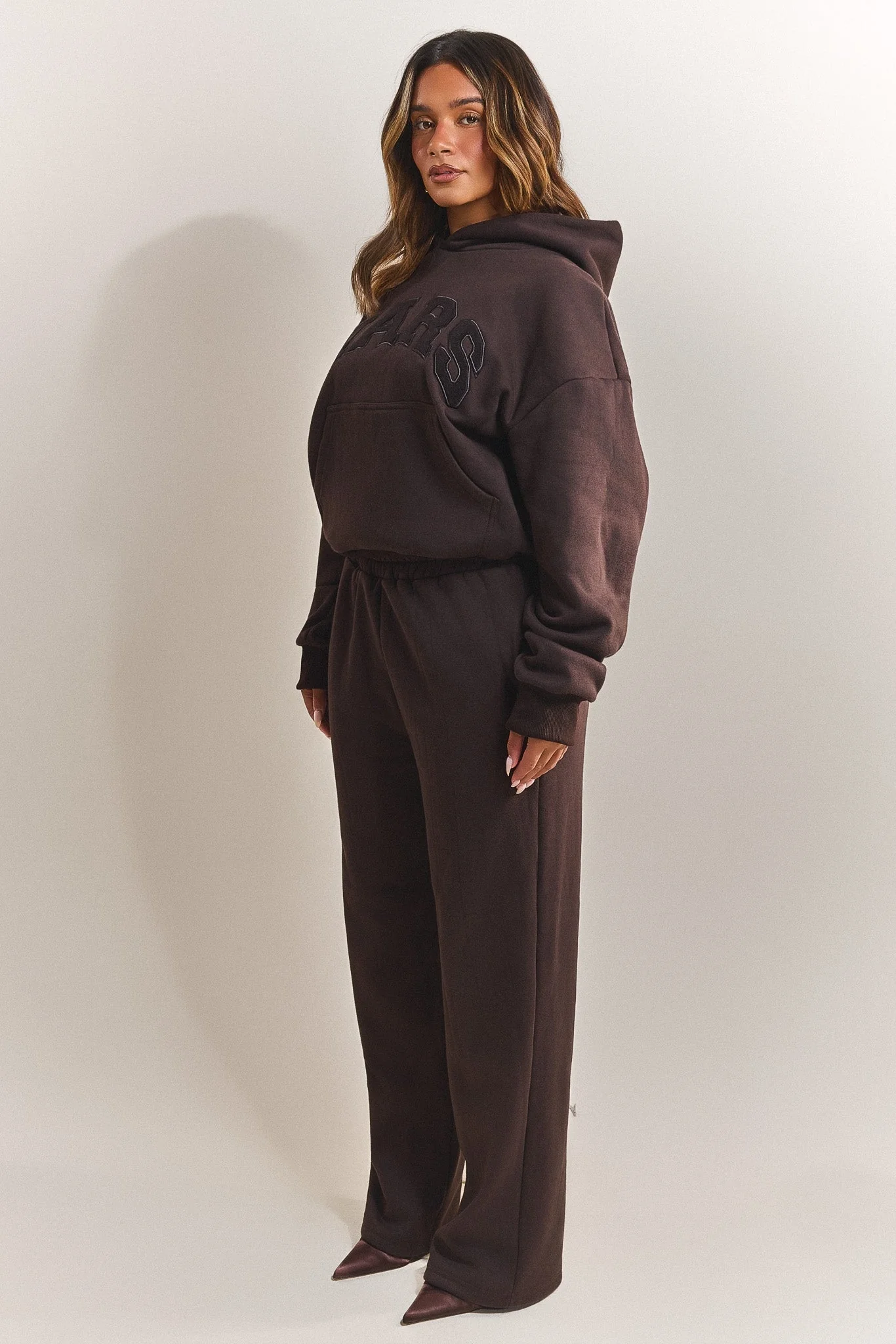The Varsity Hoodie in Brown - Image 3