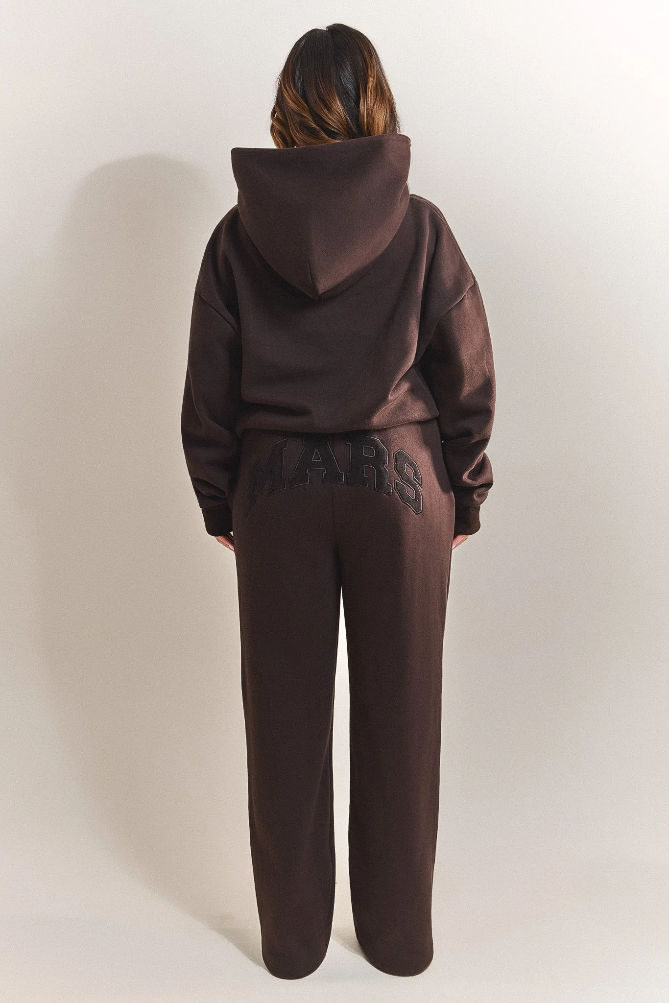 The Varsity Straight Leg Jogger in Brown - Image 3