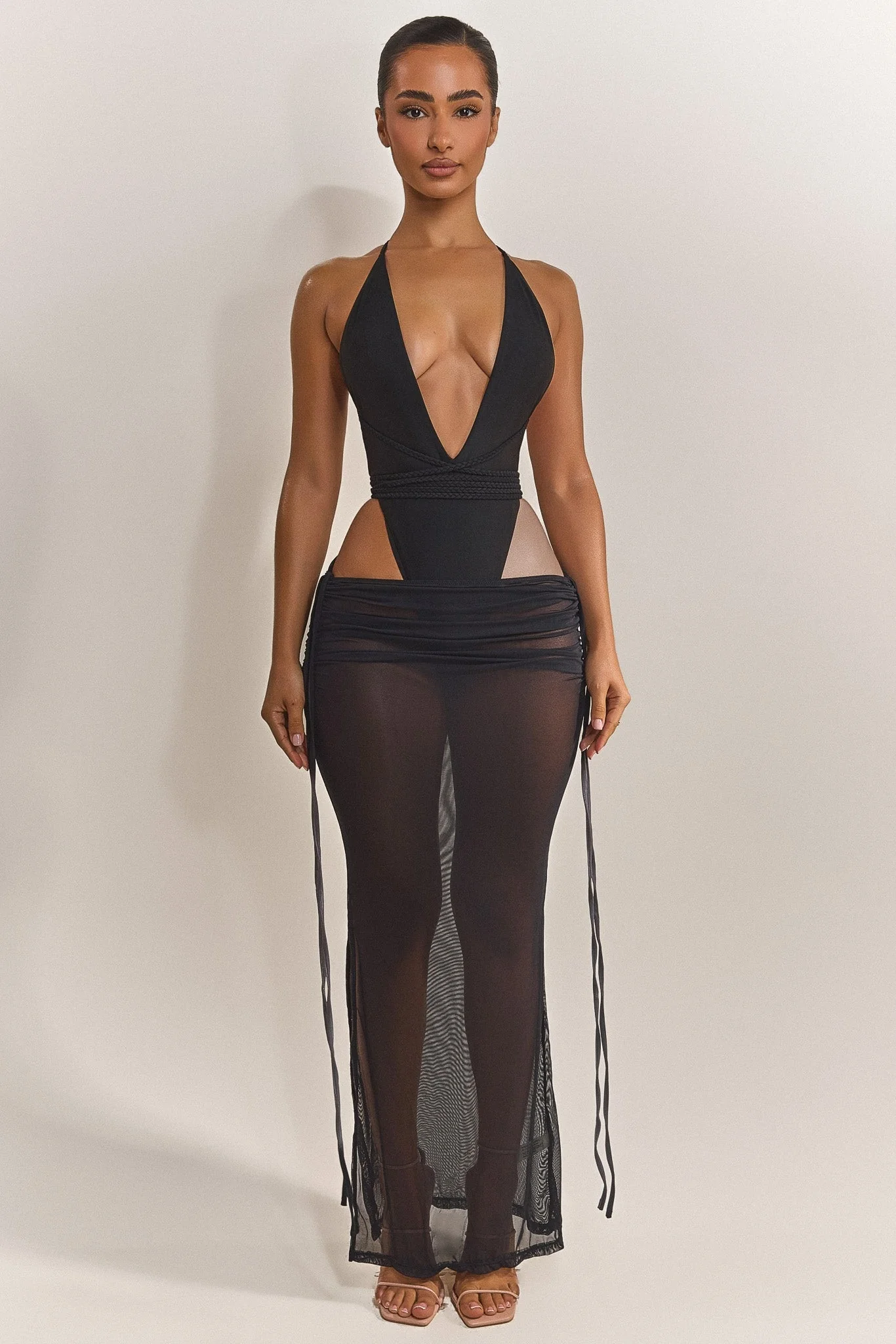The Vela Maxi Coverup in Black