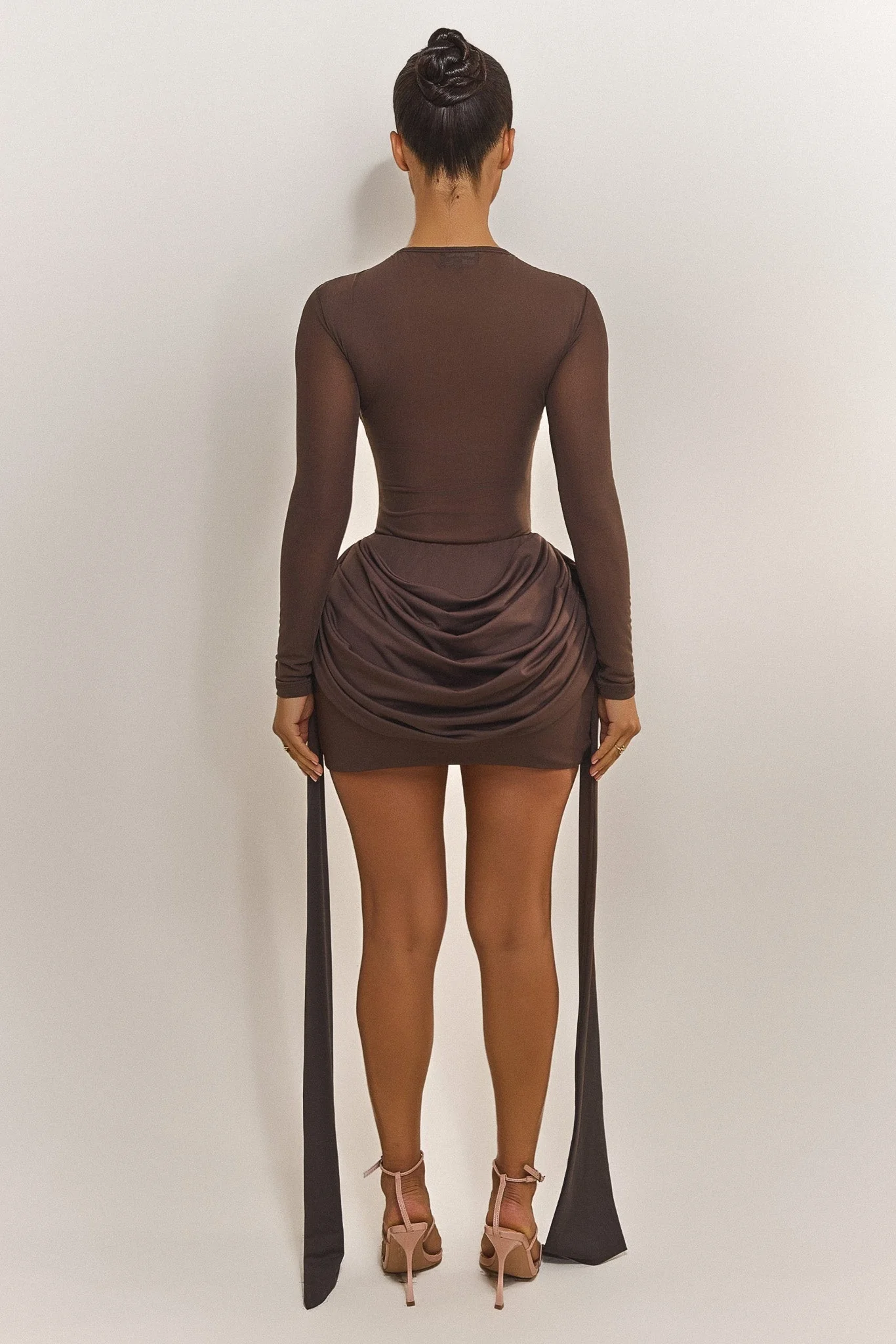 The Yara Skirt In Brown - Image 4