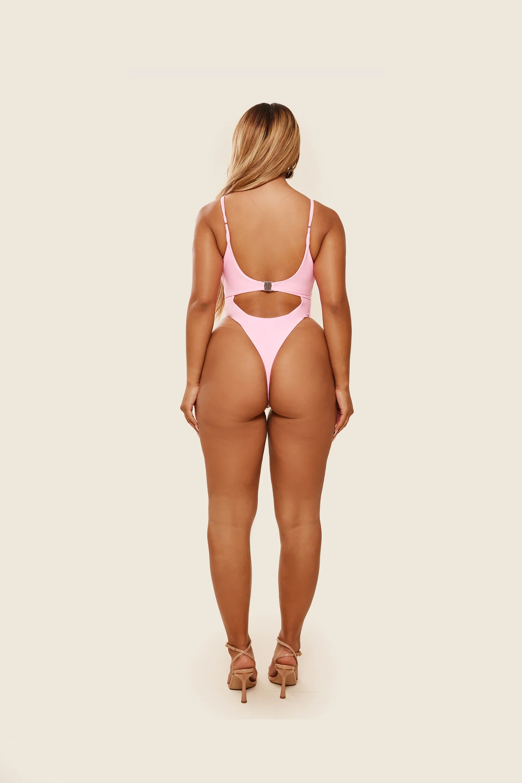 Tie Me Your Way Swim in Baby Pink - Image 6
